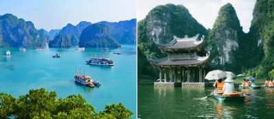 Baie d'Halong terrestre Vietnam et maritime: Deux merveilles à découvrir