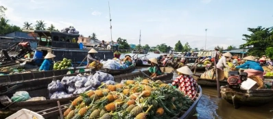 Croisière dans Delta du Mékong: Marchés flottants et villages traditionnels
