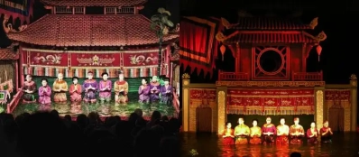 Faire découvrir le spectacle de marionnettes aquatiques Voyage Vietnam