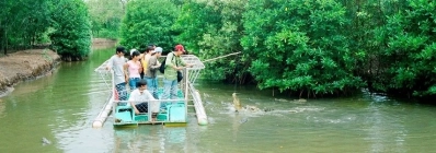 Site touristique de la mangrove de Vàm Sát agence de voyage 