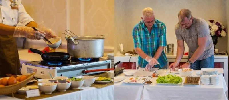 Croisiere en baie Halong pour assister à démonstration cuisine vietnamienne