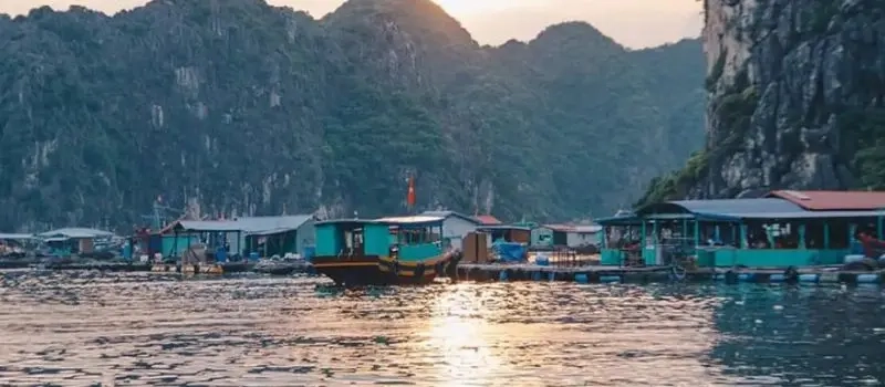 Croisiere en baie Halong pour visiter le village des pêcheurs Cua Van