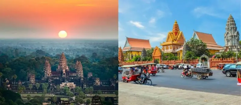 Destinations populaires proposées par une agence de voyage au Cambodge
