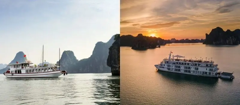 Différence entre une croisiere en baie Halong de jour et croisière de nuit