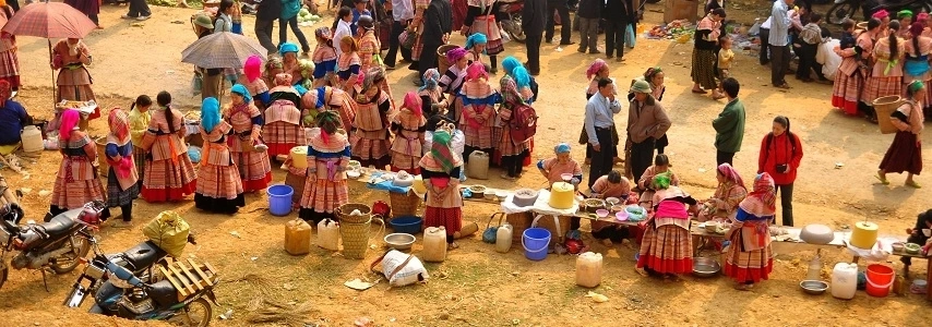 Marché ethnique de Bac Ha agence de voyage locale au vietnam