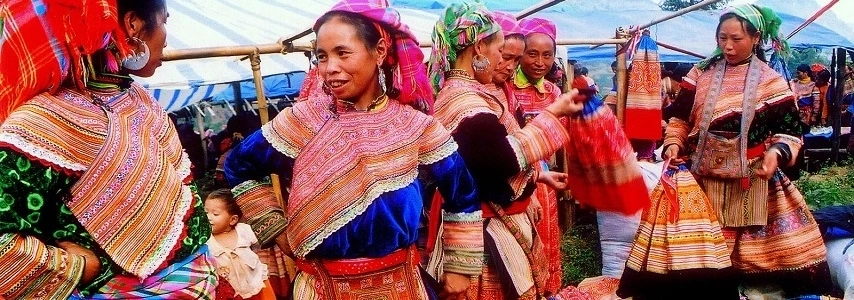 Marché montagnard de Hà Giang agence de voyage locale au vietnam