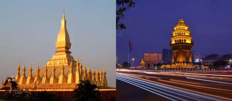  Phnom Penh et Vientiane: Quelle est la différence?