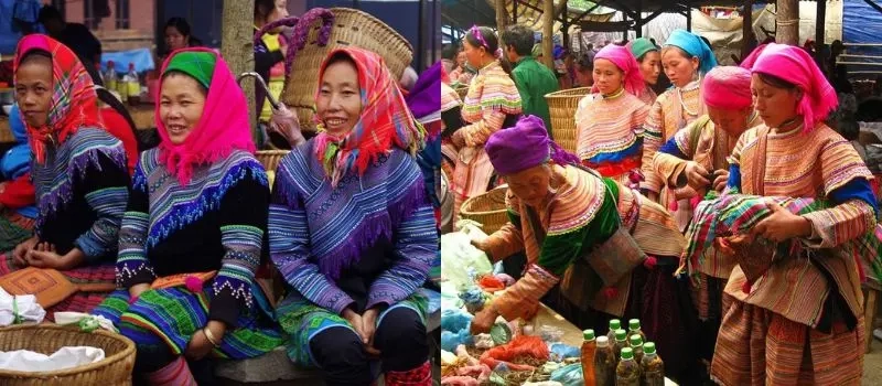 Voyager avec un Guide francophone au Vietnam pour visiter marché Bac Ha