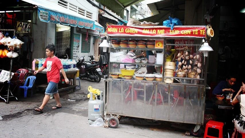 Le march&eacute; cambodgien H&ocirc; Chi Minh-Ville