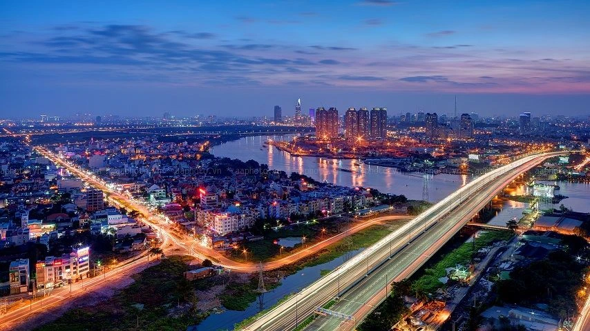 Pont de S&agrave;igon ou Hồ Ch&iacute; Minh Ville