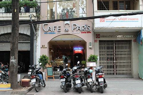 Restaurant caf&eacute; de Paris &agrave; Saigon