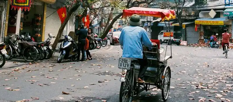 Balades en cyclo-pousse Voyage en famille au Vietnam