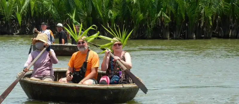 Bateau panier &agrave; Hoi An