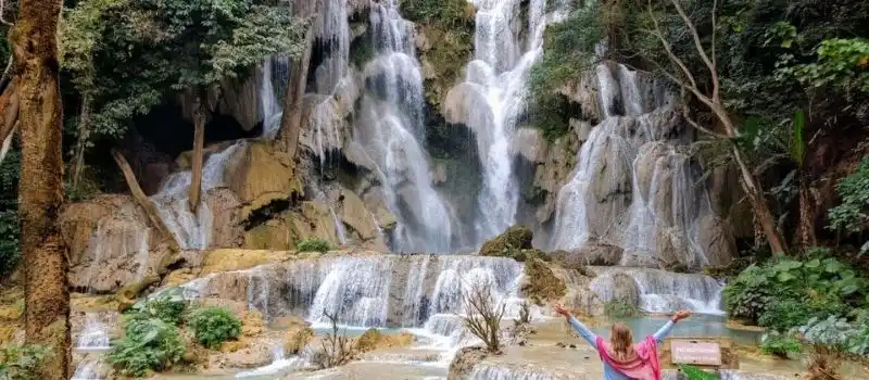 Chutes d&rsquo;eau de Kuang Si impressionantes