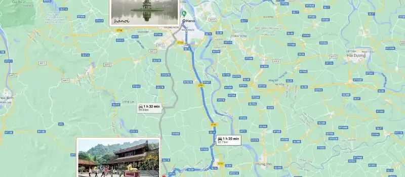 Comment se rendre &agrave; la pagode des Parfums depuis Hanoi