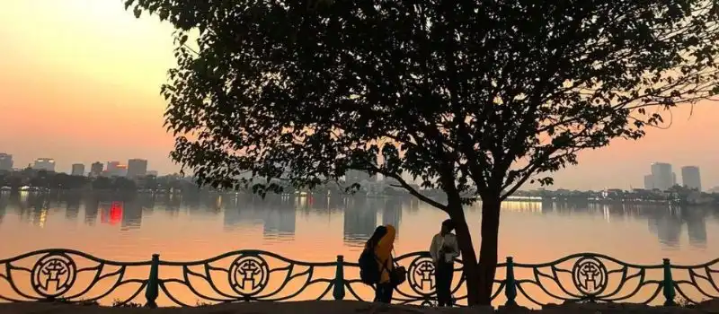 Coucher du soleil sur le lac de l&rsquo;Ouest