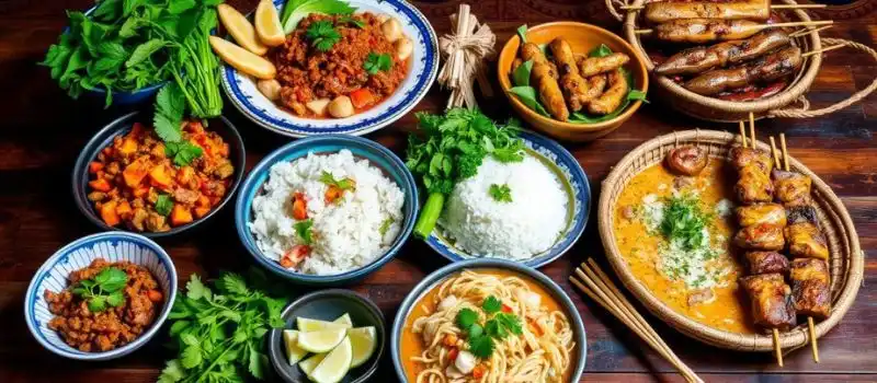 Cuisine laotienne vari&eacute;e et savoureuse