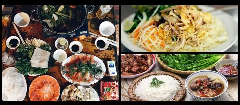 Cuisine vari&eacute;e locale au Vietnam