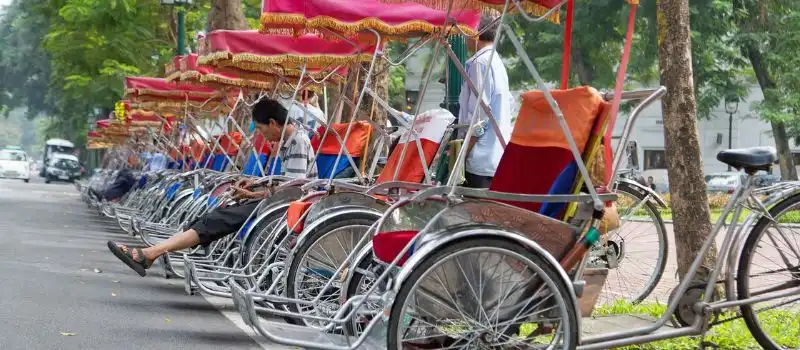 Cyclo-pousse &agrave; Hanoi