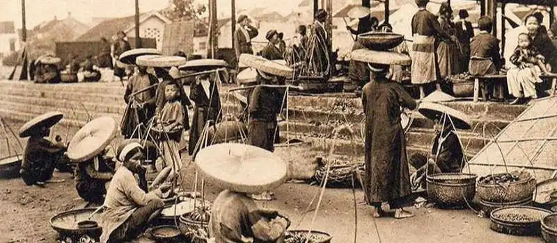 Histoire du march&eacute; de Dong Xuan