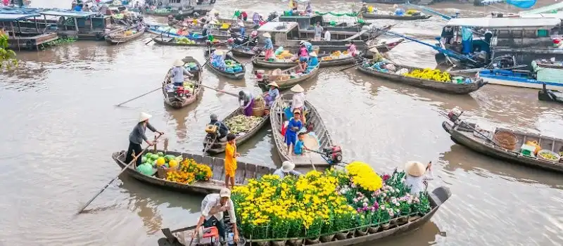 March&eacute; flottant de Cai Rang