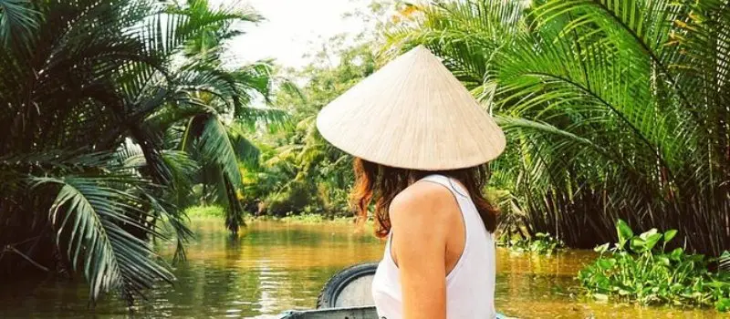 Promenade en bateau sur le M&eacute;kong