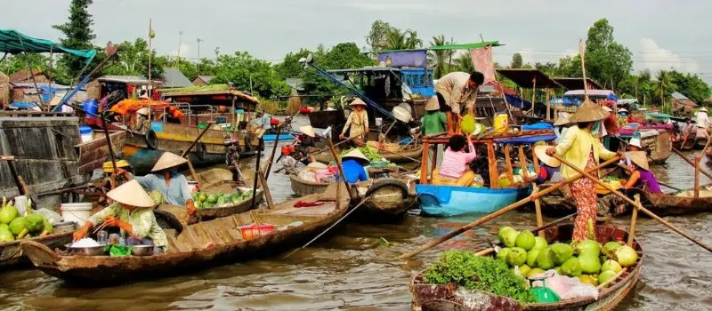 March&eacute; flottant de Cai Be