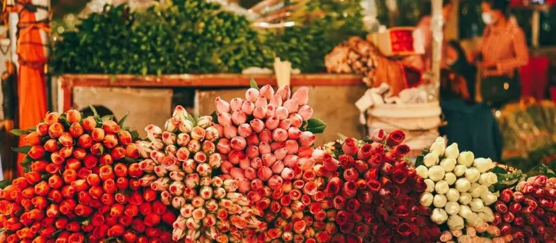 March&eacute; aux fleurs de Quang Ba