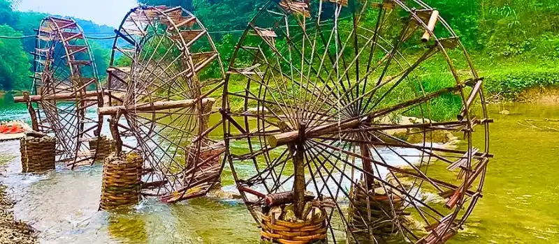 Roues hydrauliques &agrave; Pu Luong