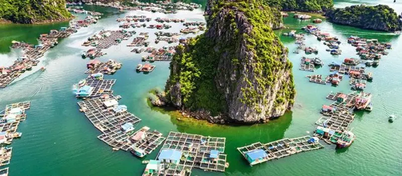 Village de p&ecirc;cheurs de Vung Vieng