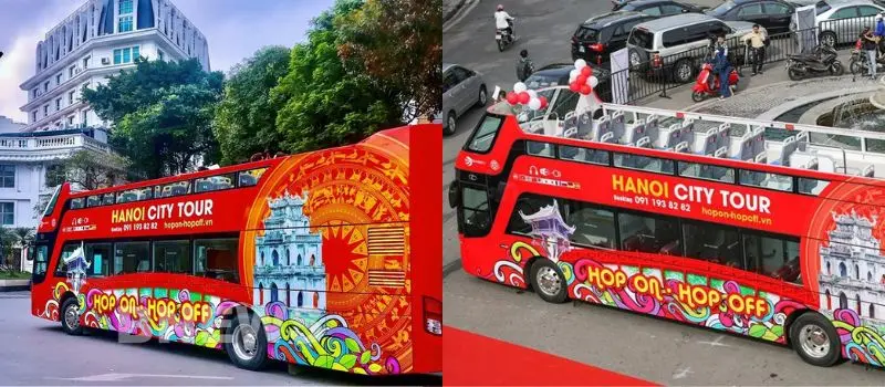 Voyage au Vietnam pour d&eacute;couvrir Hanoi en bus &agrave; imp&eacute;riale &agrave; toit ouvert
