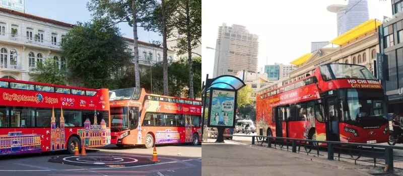 Voyage au Vietnam pour visiter Saigon en bus &agrave; imp&eacute;riale &agrave; toit ouvert