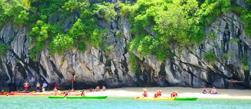Croisiere en baie Halong pour d&eacute;couvrir la belle ile de Cong Do Halong