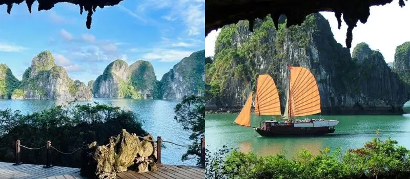 Croisiere en baie Halong pour d&eacute;couvrir la surprenante grotte de Trong