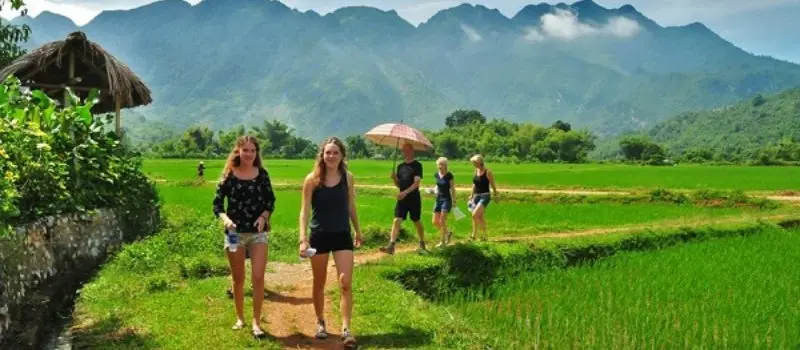 Randonn&eacute;e au Vietnam &agrave; Mai Chau