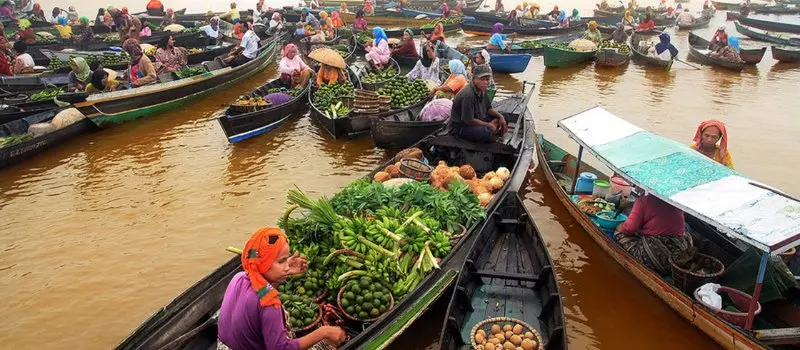 March&eacute; flottant de Long Xuyen