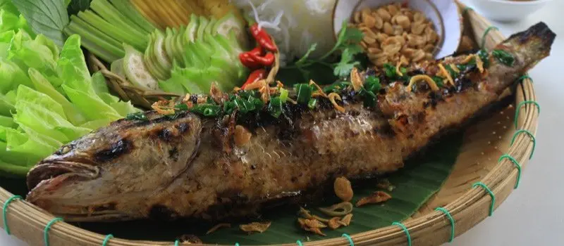 Poisson grill&eacute; &agrave; Ninh Binh