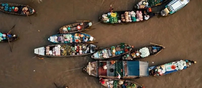 March&eacute; flottant de Cai Rang