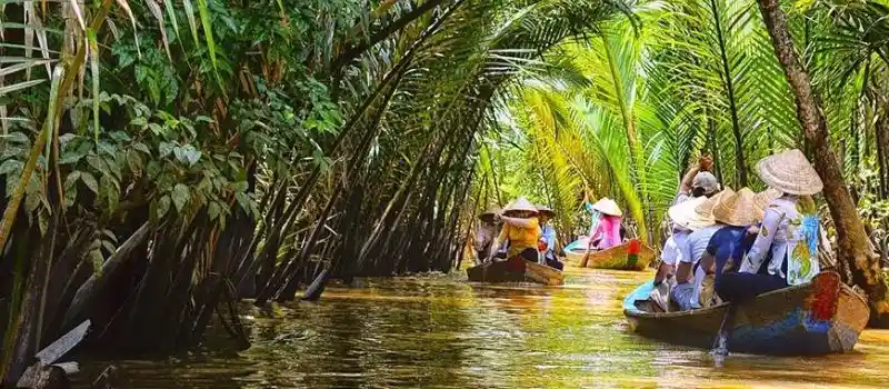 Labyrinthe fluvial unique dans le delta du M&eacute;kong