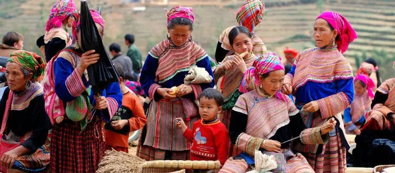 Visite des march&eacute;s &eacute;thniques &agrave; Sapa