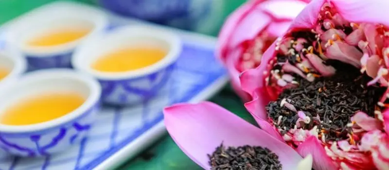 Th&eacute; au lotus au Vietnam