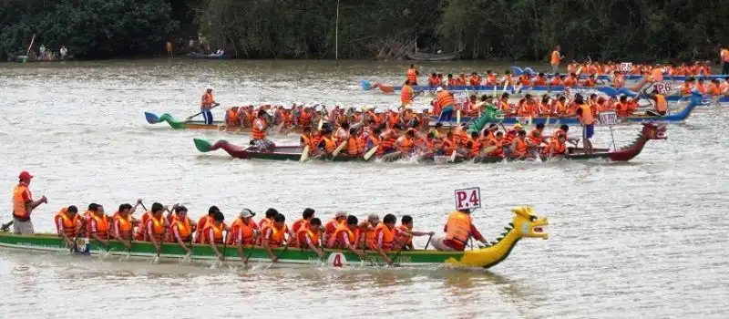 La course de sampans Vietnam
