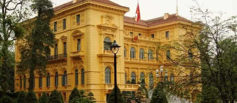 Le Palais pr&eacute;sidentiel de Hanoi