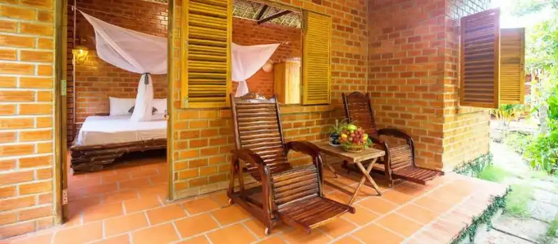 Maisons d'h&ocirc;tes pour les familles dans le delta du M&eacute;kong