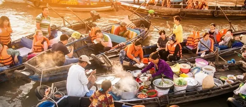 March&eacute; flottant de Cai Rang (Can Tho)