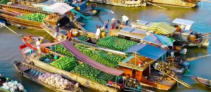 March&eacute; flottant de Cai Rang