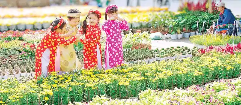 March&eacute;s aux fleurs