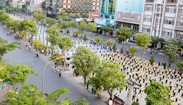 Rue pi&eacute;tonne Nguyen Hue