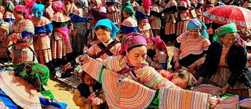 March&eacute; ethnique de Bac Ha