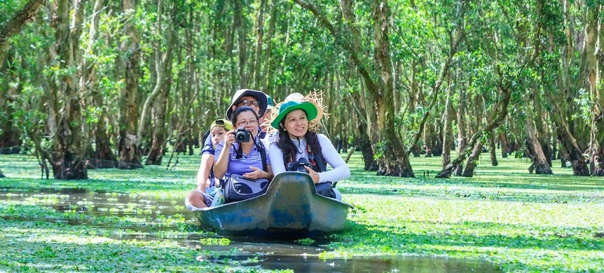 For&ecirc;t de cajeputiers de Tra Su